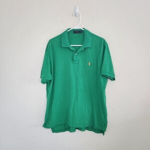Men's Polo Ralph Lauren Green Polo Shirt Sz XL